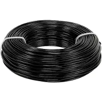 Viana Aluminiumdraad Ø2mm, rol van 60m, 500g - Flexibele hobbydraad in zwart