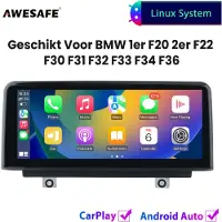 AWESAFE 10.25'' Carplay Autoradio - Geschikt voor BMW F20 F22 F30 F31 F32 F33 F34 F36 NBT Systeem - GPS Navigatie - Draadloze Carplay Android Auto - Touchscreen - Bluetooth Radio - 2012 2013 2014 2015 2016