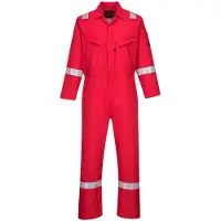 Portwest AF73 Araflame zilverkleurige overall, rood, maat 34