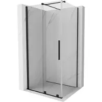Mexen Velar schuifdouchecabine 120 x 90 , transparant, zwart - 871-120-090-01-70