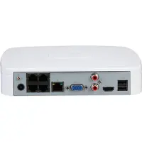 Dahua NVR4104-P-EI 1x LAN 4x PoE Geschikt voor 4 IP camera's, Wizsense
