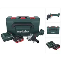 Metabo W 18 L BL 9-125 Akku Winkelschleifer 18 V 125 mm Brushless + 1x Akku 8,0 Ah + Ladegerät + m