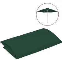 vidaXL Vervangingsdoek voor parasol 300 cm groen