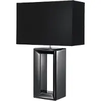 Searchlight Zwarte schemerlamp Mirror
