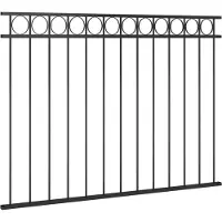 vidaXL Schuttingpaneel ASSEN staal 163x120 cm zwart