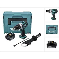 Makita DHP 458 F1J Accu klopboormachine 18 V 91 Nm + 1x accu 3,0 Ah + Makpac - zonder lader (Oplaadbare batterij)
