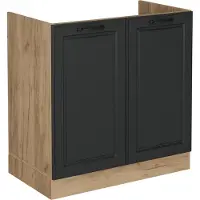 Vicco R-Line Wastafelkast – 80 cm zonder werkblad Antraciet landhuis