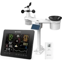 Bresser Weerstation - WLAN 4CAST - 7-in-1 Sensor met Solarpanel - Met Uitgebreide Meetgegevens