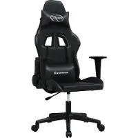 vidaXL Gamestoel kunstleer zwart