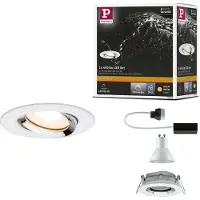 Paulmann Nova Inbouwlamp voor badkamer LED GU10 7 W IP65 Wit (mat), Chroom