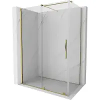 Mexen Velar schuifdouchecabine 150 x 70 , transparant, goud - 871-150-070-01-50