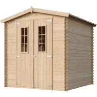 Timbela M343C - Houten tuinhuis - 3,53 m² - 206x216xH218 cm - zonder vloer