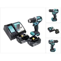 Makita DDF 487 RG accuboormachine 18 V 40 Nm borstelloos + 2x accu 6.0 Ah + lader