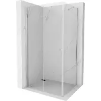 Mexen Lima opvouwbare douchecabine 90 x 120 cm, transparant, chroom - 856-090-120-01-00