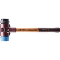 HALDER Kunststofhamer | lengte 300 mm hoofd-d. 30 mm | zacht/middelhard hout | TPE-soft blauw/rubber zwart | 1 stuk - 3012.030 3012.030