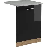 Vicco R-Line Vaatwasserfrontpaneel – 60 cm, WB Marmer Zwart hoogglans