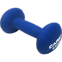 Care fitness dumbell set - 2 x 4 kg - blauw - neopreen