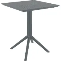 CLP Sky klaptafel - Inklapbare tafel - Rond of vierkant - Tuintafel - Voor binnen en buiten - UV-bestendig - Weerbestendig donkergrijs vierkant
