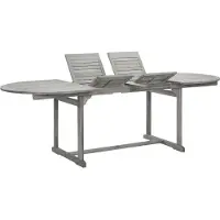 Syfax Tuintafel (160-240)x100x75 cm massief acaciahout