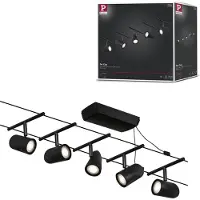Paulmann WireDC Set Cup Kabelbasissysteem GU5.3 Zwart (mat), Chroom