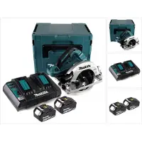 Makita DHS 782 PM2J Accu-cirkelzaag 36V (2x18V) 190 mm borstelloos in Makpac + 2x 4.0 Ah accu + dubbele lader