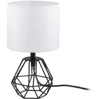 Eglo Carlton 2 Tafellamp - E14 - 30,5 cm - Zwart/Wit