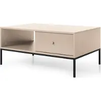 Selsey Salontafel Monique | spaanplaat beige 104x68x46 cm salontafels | NADUVI