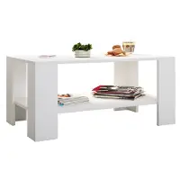 VCM Dalus salontafel 1 plank wit.