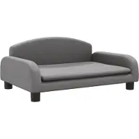 Syfax Hondenmand 70x45x30 cm kunstleer grijs