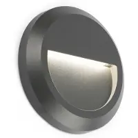 Faro LED-wandlamp buiten GRANT, zwart, Kunststof, Modern, LED wandlamp buiten