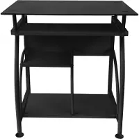 Vdd Bureau laptop computertafel - ruimtebesparend - 70 cm x 50 cm - zwart
