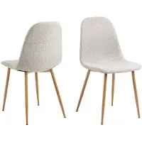 Ebuy24 basic Julia Eetkamerstoel - Lichtgrijs