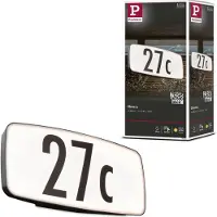 Paulmann LED huisnummerlamp Sheera, met schemersensor en bewegingsmelder (HF), zeewaterbestendig
