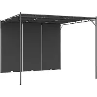 The Living Store De Living Store tuinpaviljoen met zijpanelen, afmetingen 3x3x2,25 meter, kleur antraciet