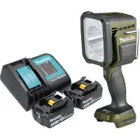 Makita DML 812 SF Akku Handstrahler 18 V 1250 lm LED Olive Grün Outdoor Adventure Sonderedition +