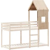 vidaXL Kinderbedhuisje 60x89x134,5 cm massief grenenhout