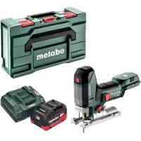 Metabo ST 18 LT 130 BL accu-decoupeerzaag 18 V 130 mm borstelloos + 1x LiHD-accu 5,5 Ah + oplader + Metabox