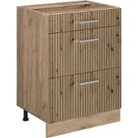 Vicco R-Line Keukenonderkast – 60 cm met laden, zonder werkblad Artisanaal eiken