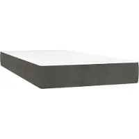 Syfax Pocketveringmatras medium 80x200x20 cm fluweel donkergrijs