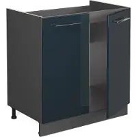 Vicco Fame-Line Wastafelkast – 80 cm zonder werkblad Donkerblauw hoogglans