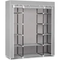 Massido 680001. Grote textielkast, 45 x 135 x 170 cm, lichtgrijs
