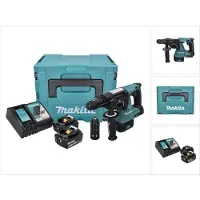 Makita DHR 243 RGJ Akku Bohrhammer 18 V 2,0 J SDS plus Brushless + 2x Akku 6,0 Ah + Ladegerät + Makp (Oplaadbare batterij)