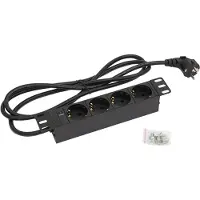 Triton RAB-PD-X91-C1, stekkerdoos met 4 stopcontacten, RAB-PD-X91-C1, 25,4 cm (10")