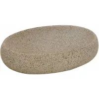 Syfax Opzetwasbak ovaal 59x40x15 cm keramiek zandkleurig