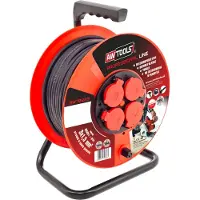 AWTOOLS Professional Serie - Bêtaalbare haspel verlengsnoer - 25m - IP44 - 3680W