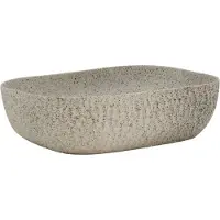 Syfax Opzetwasbak rechthoekig 48x37,5x13,5 cm keramiek grijs