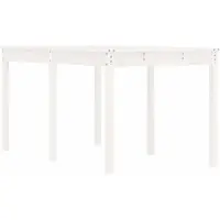 Syfax Tuintafel 159,5x82,5x76 cm massief grenenhout wit