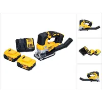 DeWalt DCS 334 P2 accu pendelzaag 18 V borstelloos + 2x accu 5,0 Ah + oplader