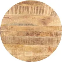 vidaXL Eettafel 80 cm ruw mangohout