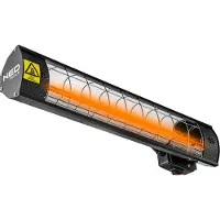 Neo Tools Infrared terrasverwarmer 90-031, 2000W, IP65, met halogeenlamp, geschikt voor het verwarmen van vloeren en voor